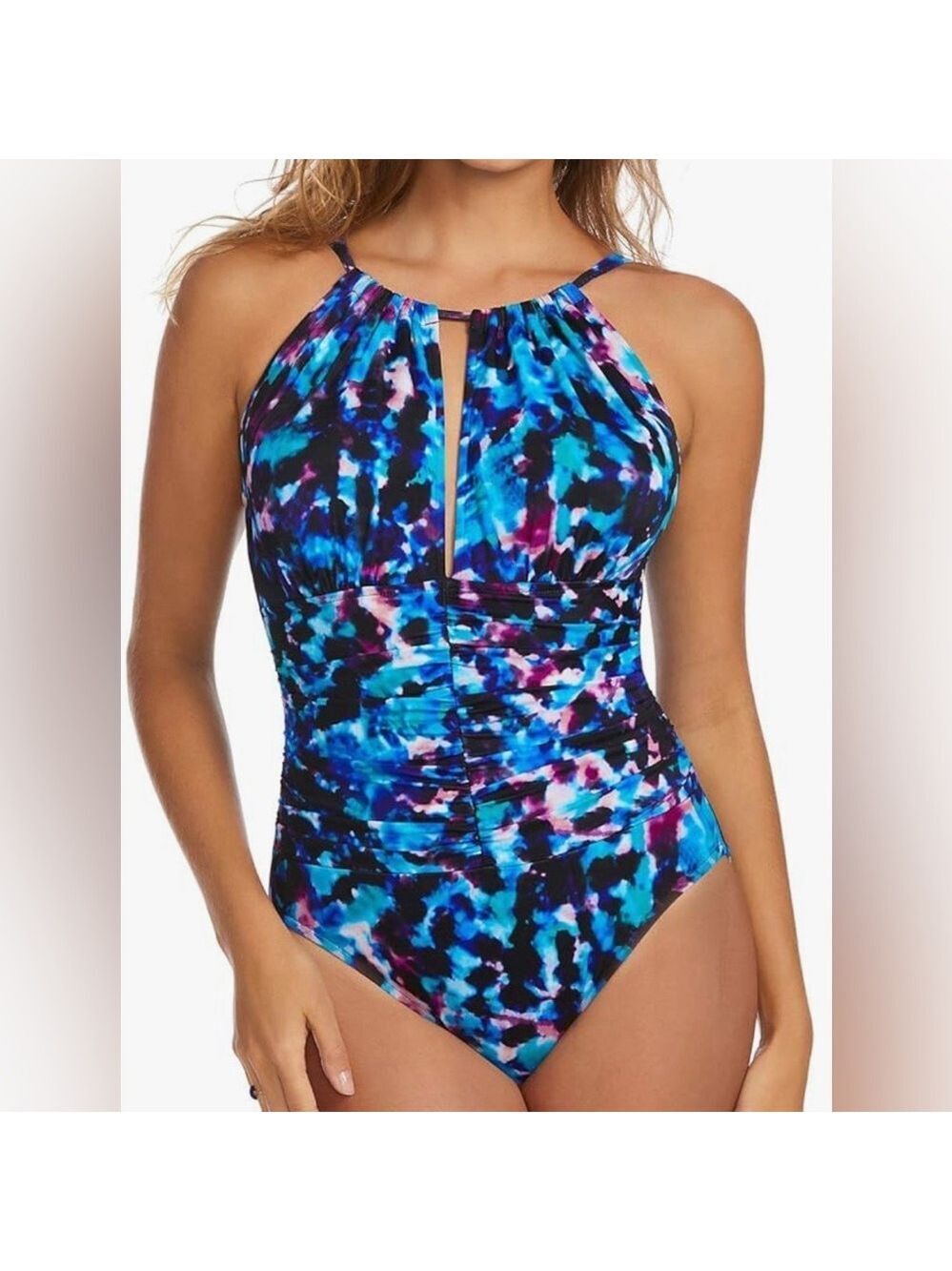 - Magic Suit Ultra Violet Kat Keyhole One Piece Size 8
